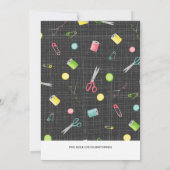 Invitation Patron de couture (Dos)