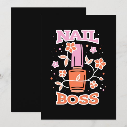 Invitation Patron de manucure (Devant / Derrière)