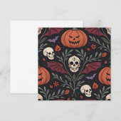Invitation Pattern d'Halloween (Devant / Derrière)