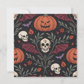 Invitation Pattern d'Halloween (Devant)