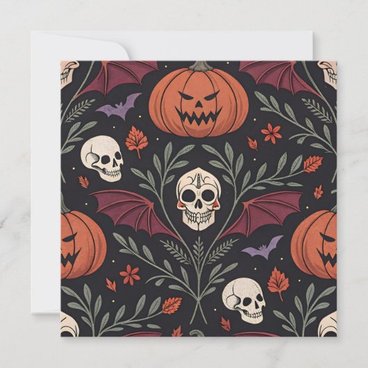 Invitation Pattern d'Halloween (Devant)
