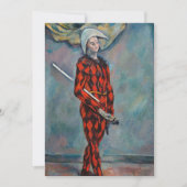 Invitation Paul Cezanne - Arlequin (Devant)
