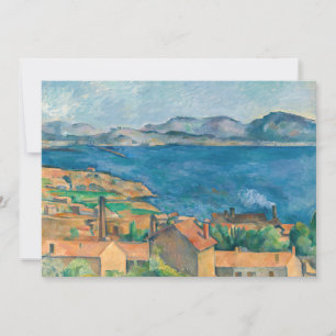 Invitation Paul Cezanne - Baie de Marseille, vue d'Estaque