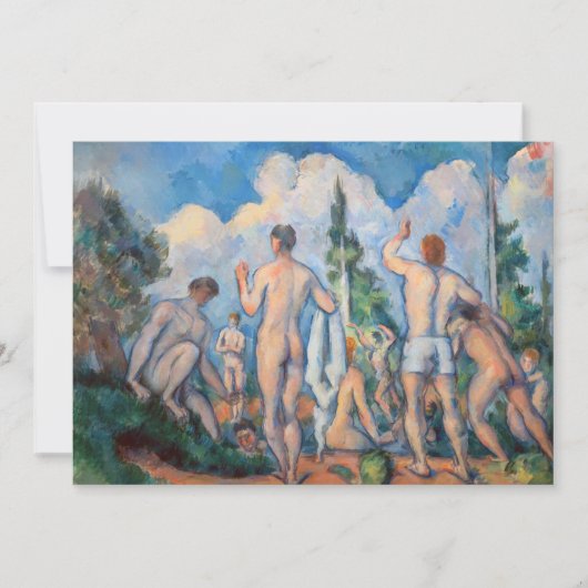 Invitation Paul Cezanne - Baigneurs (Devant)