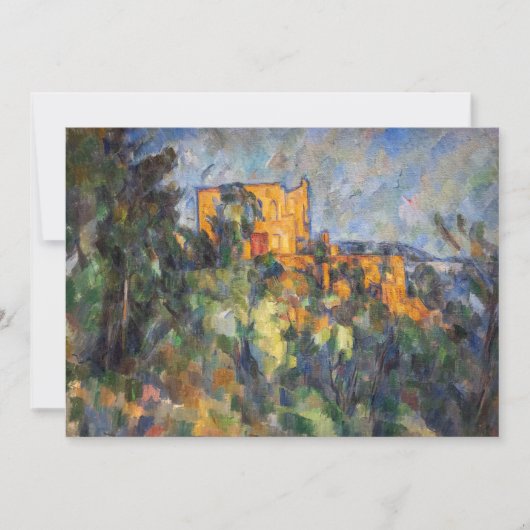 Invitation Paul Cezanne - Château Noir (Devant)