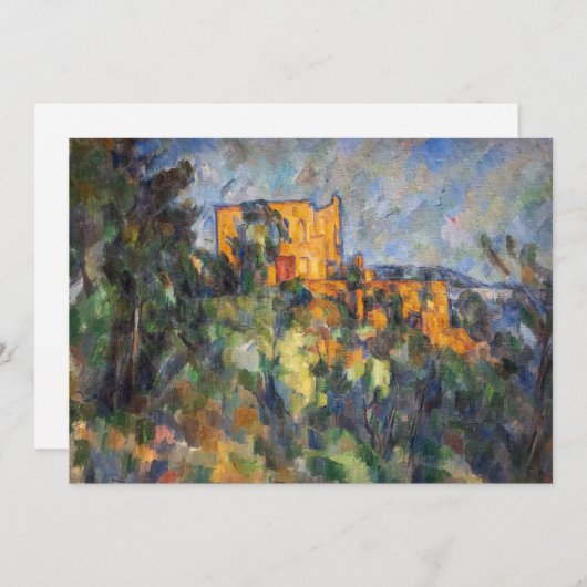 Invitation Paul Cezanne - Château Noir (Devant / Derrière)