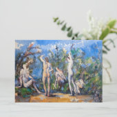 Invitation Paul Cezanne - Cinq Baigneurs (Debout devant)