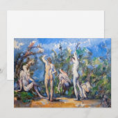 Invitation Paul Cezanne - Cinq Baigneurs (Devant / Derrière)