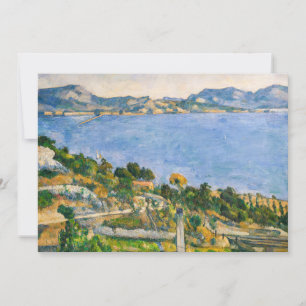Invitation Paul Cezanne - Golfe de Marseille vu d'Estaque