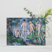 Invitation Paul Cezanne - Groupe des Bathères (Debout devant)