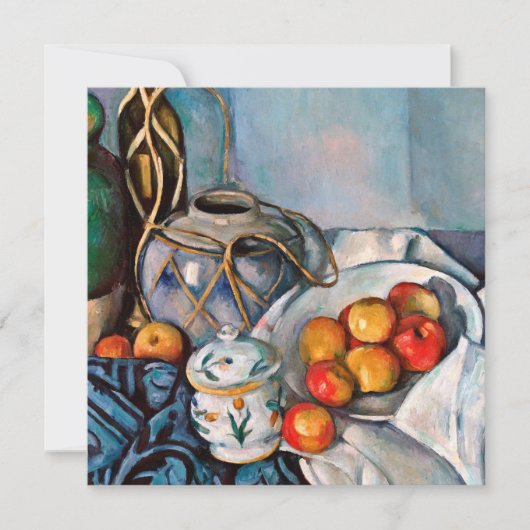 Invitation Paul Cezanne - La vie des pommes (Devant)