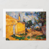 Invitation Paul Cezanne - Le Cabanon de Jourdan (Devant / Derrière)