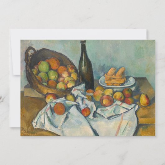 Invitation Paul Cezanne - Le panier des pommes (Devant)