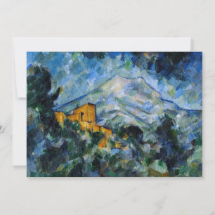 Invitation Paul Cezanne - Mont Saint-Victoire & Chateau Noir