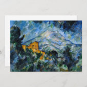 Invitation Paul Cezanne - Mont Saint-Victoire & Château Noir (Devant / Derrière)