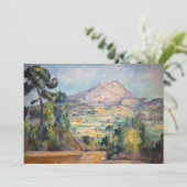 Invitation Paul Cezanne - Mont Sainte-Victoire (Debout devant)