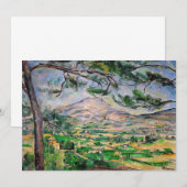 Invitation Paul Cezanne - Mont Sainte-Victoire et Grand Pin (Devant / Derrière)