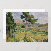 Invitation Paul Cezanne - Mont Sainte-Victoire et Viaduc (Devant / Derrière)
