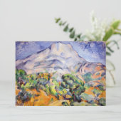 Invitation Paul Cezanne - Mont Sainte-Victoire, Route de la T (Debout devant)