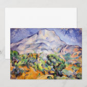 Invitation Paul Cezanne - Mont Sainte-Victoire, Route de la T (Devant / Derrière)