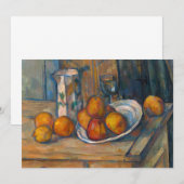 Invitation Paul Cezanne - Nature morte avec pot à lait et fru (Devant / Derrière)