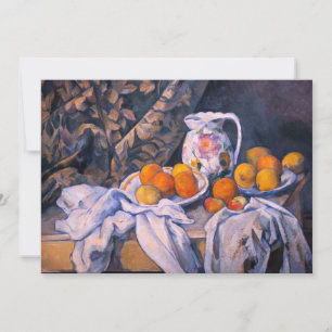 Invitation Paul Cezanne - Nature morte avec rideau