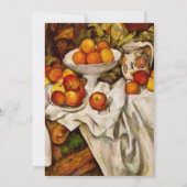 Invitation Paul Cezanne Pommes Oranges Impressionnisme (Dos)