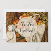 Invitation Paul Cezanne Pommes Oranges Impressionnisme (Devant)