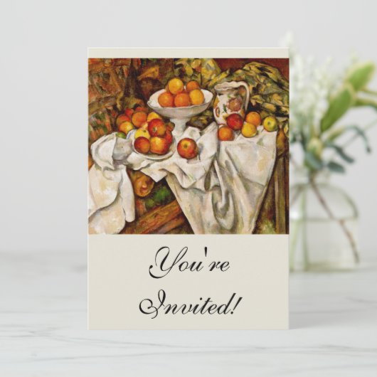 Invitation Paul Cezanne Pomples Oranges Impressionnisme (Debout devant)