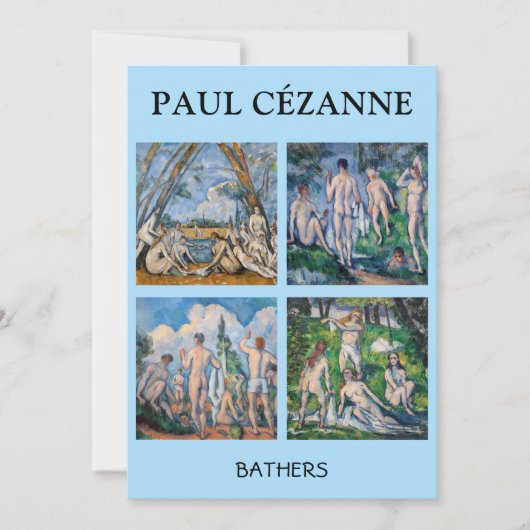 Invitation Paul Cezanne - Sélection des chefs-d'oeuvre de Bat (Devant)