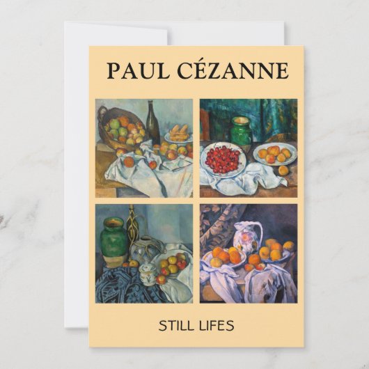 Invitation Paul Cezanne - Toujours Vie Sélection de chefs-d'o (Devant)