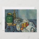 Invitation Paul Cezanne - Vie morte avec pommes (Devant)