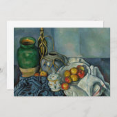 Invitation Paul Cezanne - Vie morte avec pommes (Devant / Derrière)