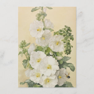 Invitation Paul De Longpre - Hollyhocks 1901