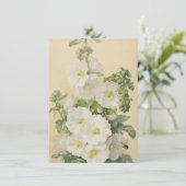 Invitation Paul De Longpre - Roses trémières 1901 (Debout devant)