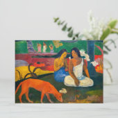 Invitation Paul Gauguin - Arearea / Le Chien Rouge (Debout devant)