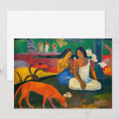 Invitation Paul Gauguin - Arearea / Le Chien Rouge (Devant / Derrière)