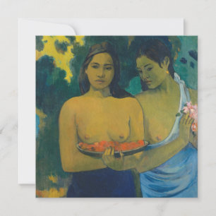 Invitation Paul Gauguin - Deux femmes tahitiennes