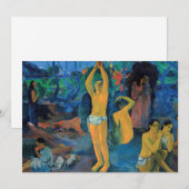 Invitation Paul Gauguin - D'Où Sommes-Nous Venus ? (Devant / Derrière)