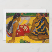 Invitation Paul Gauguin - Femmes tahitiennes / Parau Api (Devant)