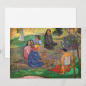 Invitation Paul Gauguin - La Conversation / Les Parau Parau (Devant / Derrière)