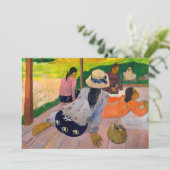 Invitation Paul Gauguin - La Siesta (Debout devant)