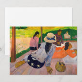 Invitation Paul Gauguin - La Sieste (Devant / Derrière)