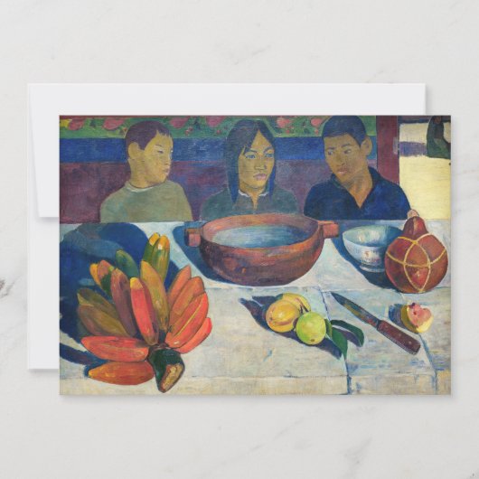 Invitation Paul Gauguin - Le Repas / Bananes (Devant)