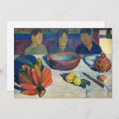 Invitation Paul Gauguin - Le Repas / Bananes (Devant / Derrière)