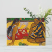 Invitation Paul Gauguin - Parau Api / Quoi de neuf ? (Debout devant)