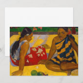 Invitation Paul Gauguin - Parau Api / Quoi de neuf ? (Devant / Derrière)