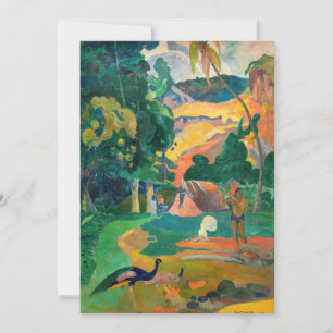 Invitation Paul Gauguin - Paysage aux paions / Matamoe