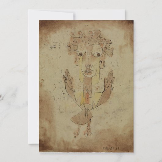 Invitation Paul Klee - Angelus Novus (Devant)