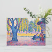 Invitation Paul Signac - Fontaine des Lices, Saint-Tropez (Debout devant)